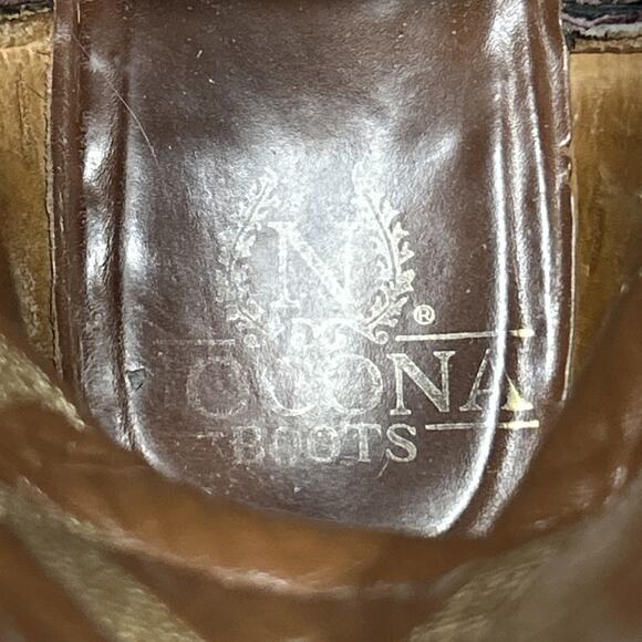 Vintage NOCONA Men\'s Black EXOTIC Leather Cowboy Western Boots 8.5D MADE IN USA main image 15